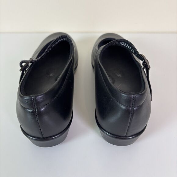 SAS Maria Mary Jane Shoes Women's 8WW Black Leather Tripad Comfort Footbed Wide - Picture 7 of 16